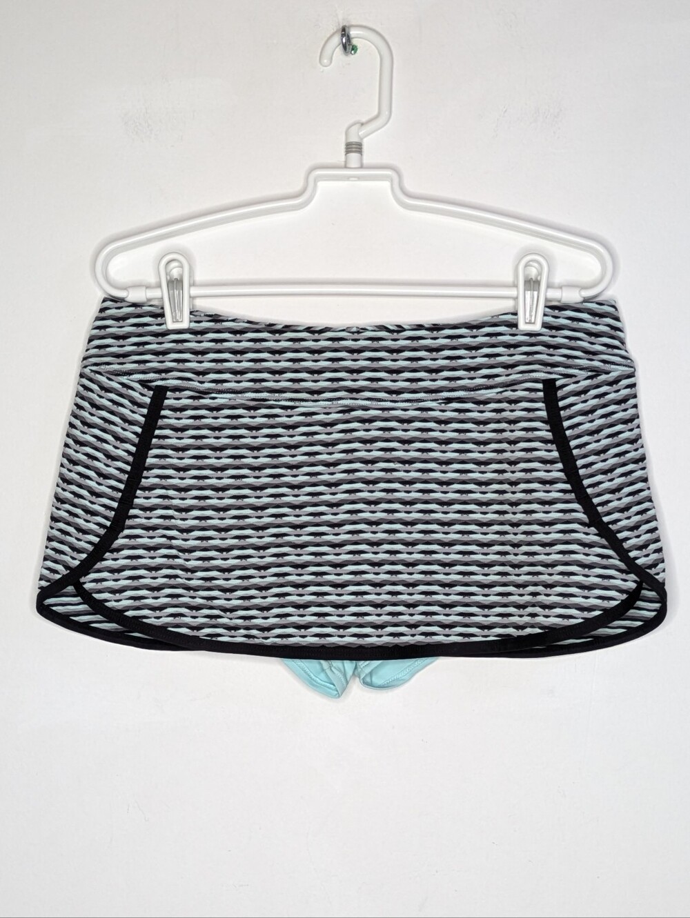 Athleta Blue Grey Skirted Bikini Bottom M